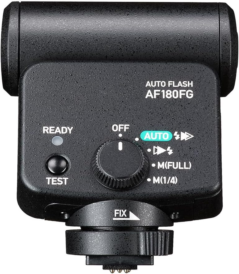 PENTAX Autoflash AF180FG [Small Flash/Guide No. 18 / Dustproof/Splashproof/Bounce Shooting up to 135&deg; / Simple and Easy Operation/Built-In Sliding Wide Panel Covers an Equivalent Angle of View