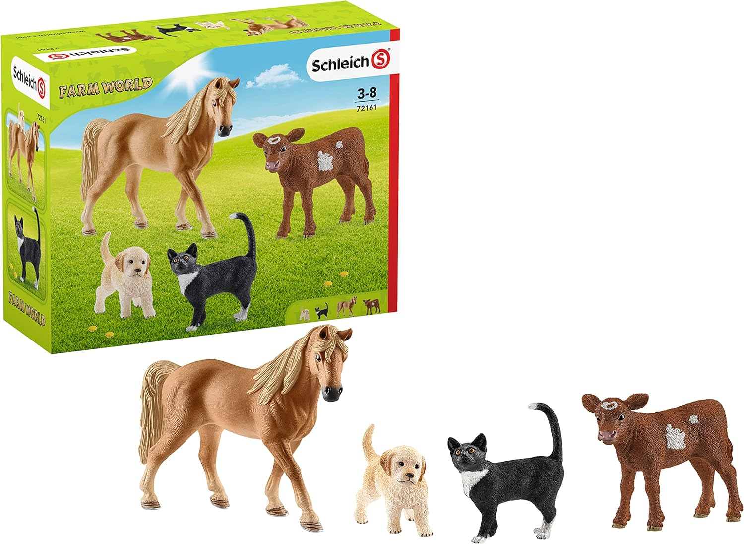 Schleich Farm World, 4-Piece Animal Toy Set, Farm Toys for Girls and Boys Ages 3-8