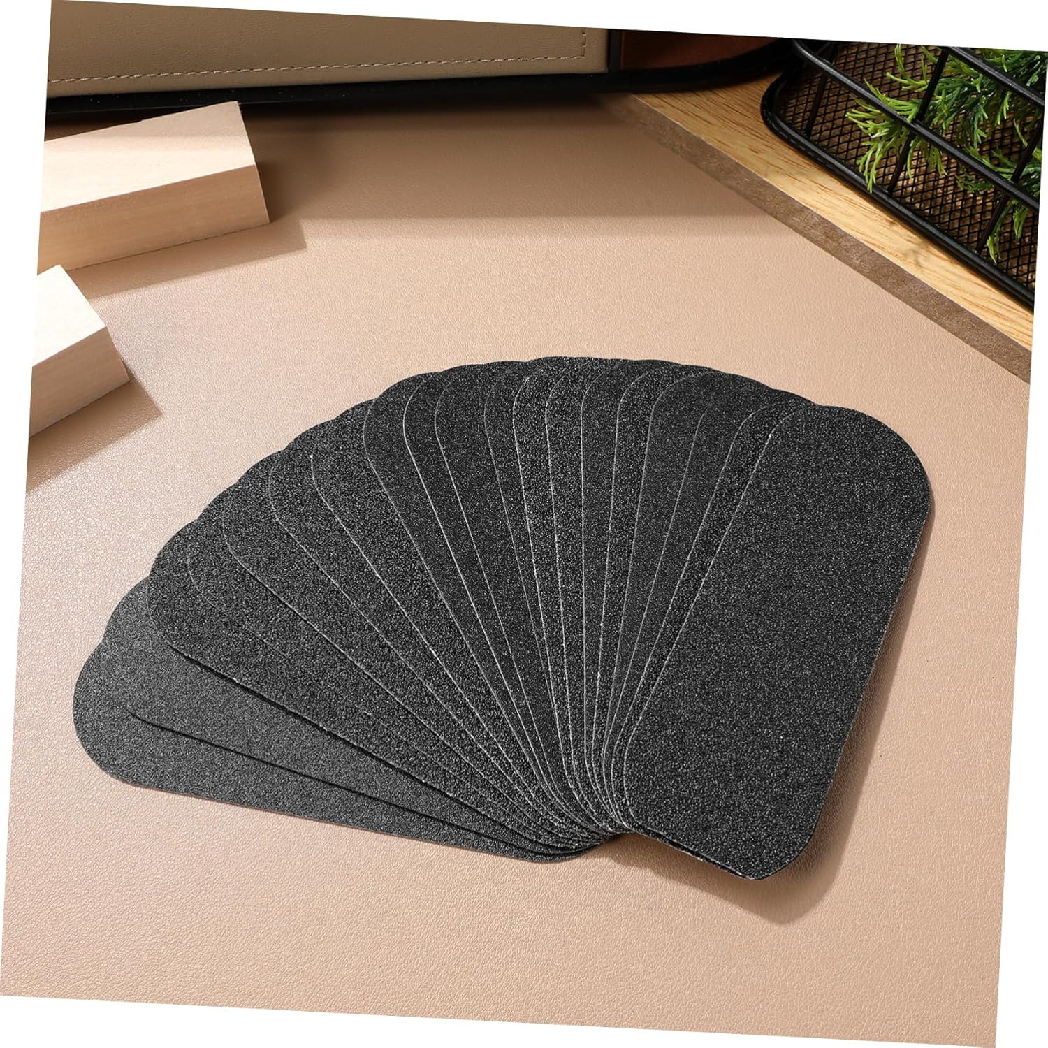 PLAFOPE 20Pcs Foot File Replacement Adhesive Pads Coarse Fine Grits Self-Adhesive Foot Care Pumice Stones Sheets image number 2
