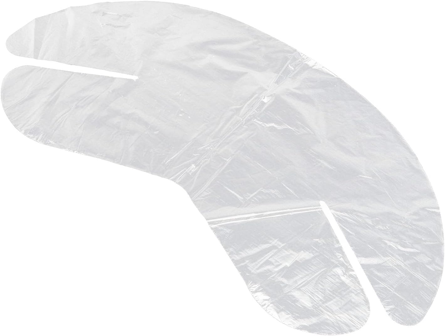 Disposable Plastic Wrap Face Pack Paper, 200Pcs Plastic Neck Mask Transparent Neck Sheet Beauty DIY Moisturizing Locking Film Beauty Skin Care Facial Face Pack Sheet image number 1