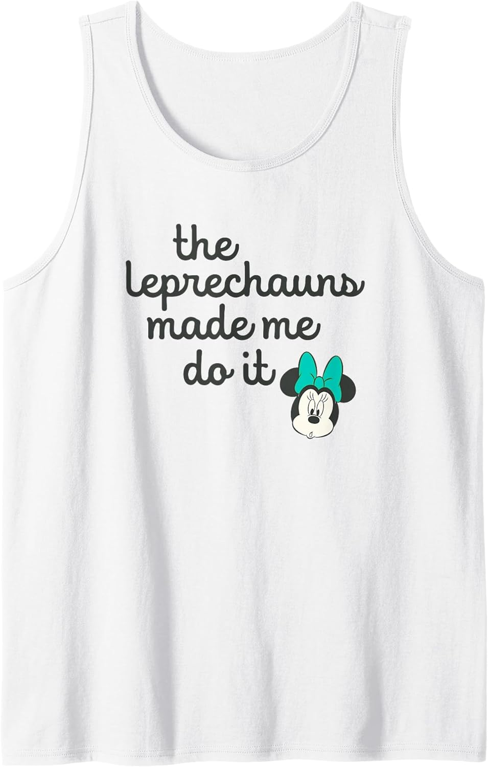 Disney St Patrick'S Day Leprechaun Made Me Do It Tank Top