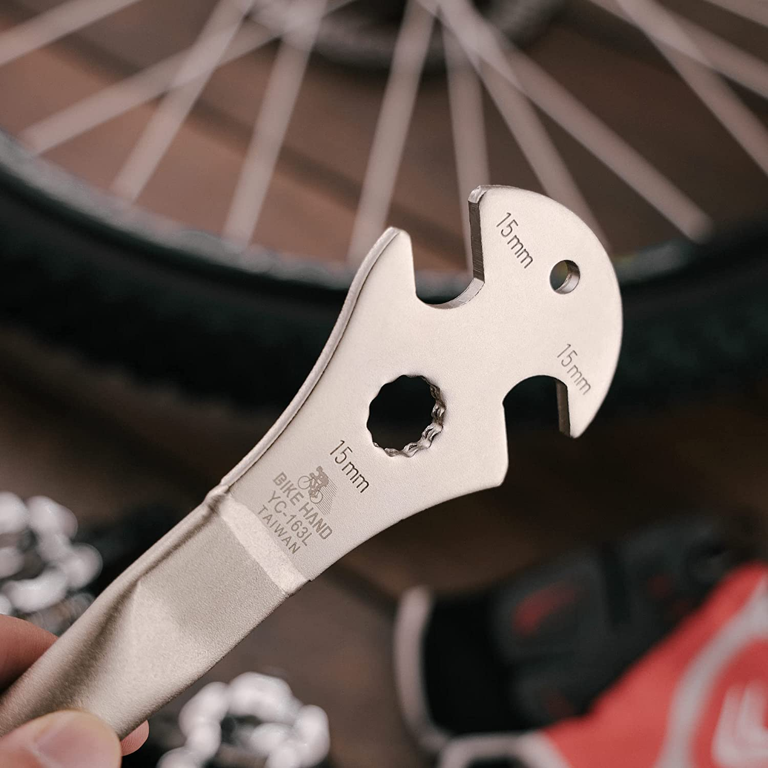 BIKEHAND Bicycle Bike Pedal Wrench Extra Long Handle 350Mm - Great Road Mountain Bike Pedal Removal Tool Spanner - 15Mm image number 2