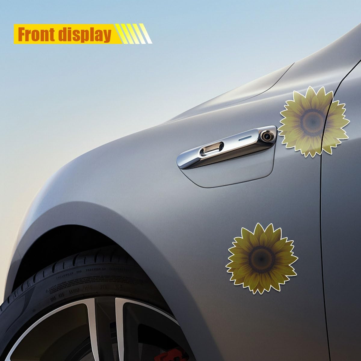 5.7" Sunflower Vinyl Sticker Decal, Waterproof Bumper Sticker Use on Wall Window Waterbottle Laptop Luggage Cars Trucks image number 2