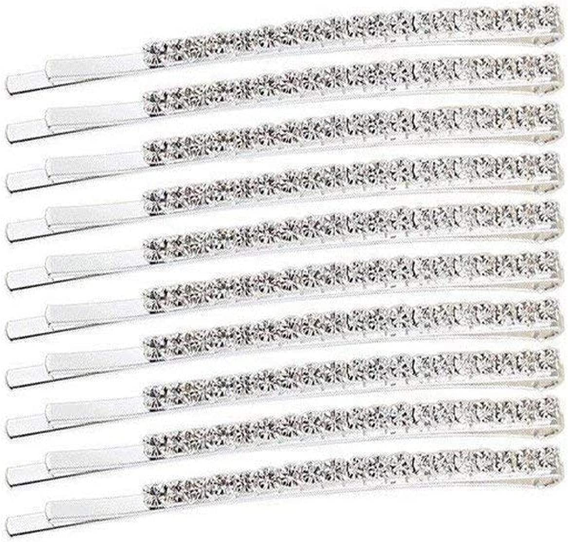 Soochat Rhinestone Bobby Pins Diamond Bobby Pins Crystal Hair Clips Decorations for Lady Women Girls 10 Pcs image number 4