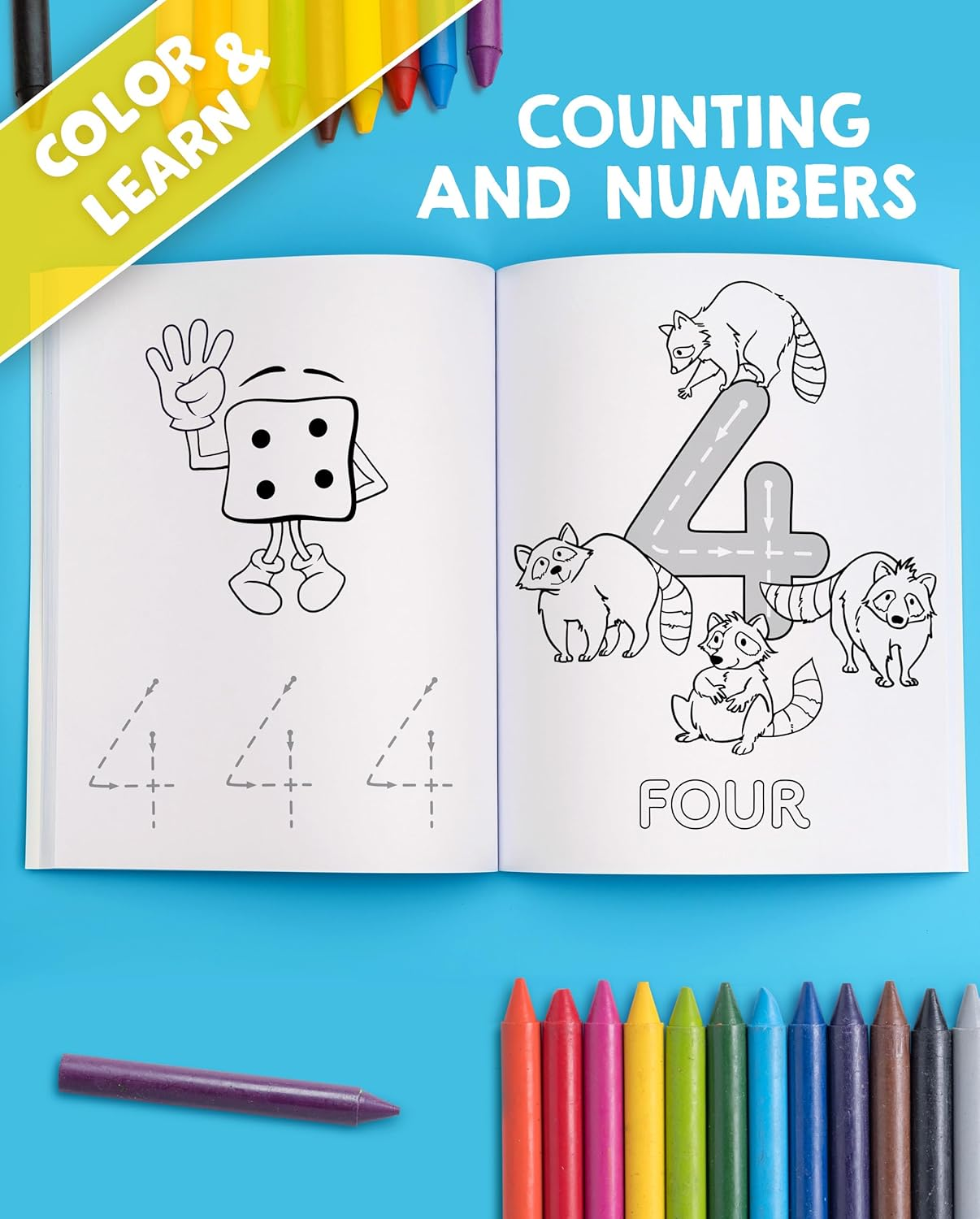 My Big Fun Coloring Book for Toddlers to Learn the Animals, Shapes, Colors, Numbers and Letters: Activity Workbook for Kids Ages 2-4 Years image number 1