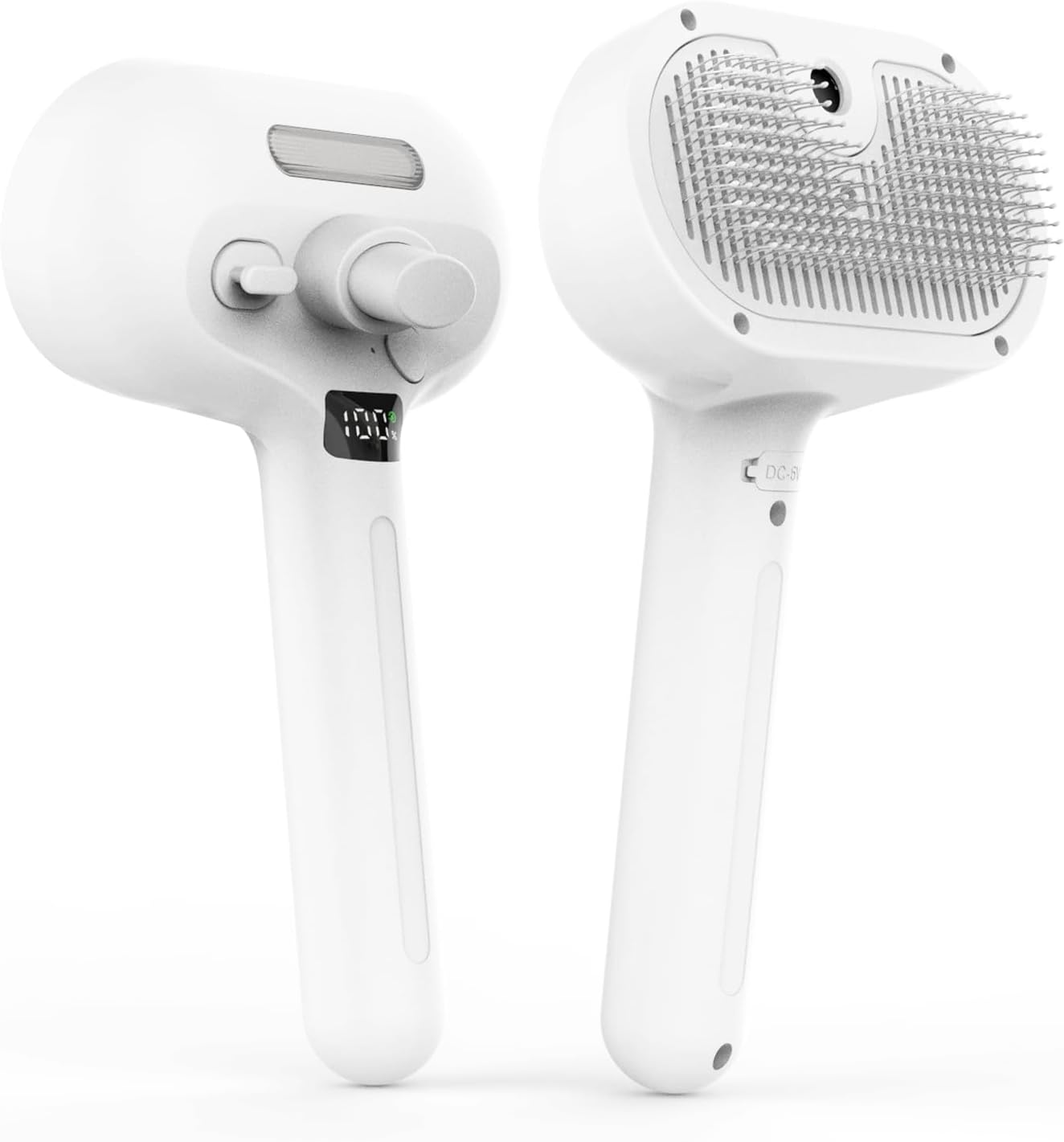 Cat Brush with Steam, 3 in 1 Cat Steam Brush Pet Brush for Shedding Pet Hair Cleaning Brush Comb Steamy Cat Brush Easily Removes Mats, Tangles, and Loose Fur, Rechargeable, Low Noise, Green