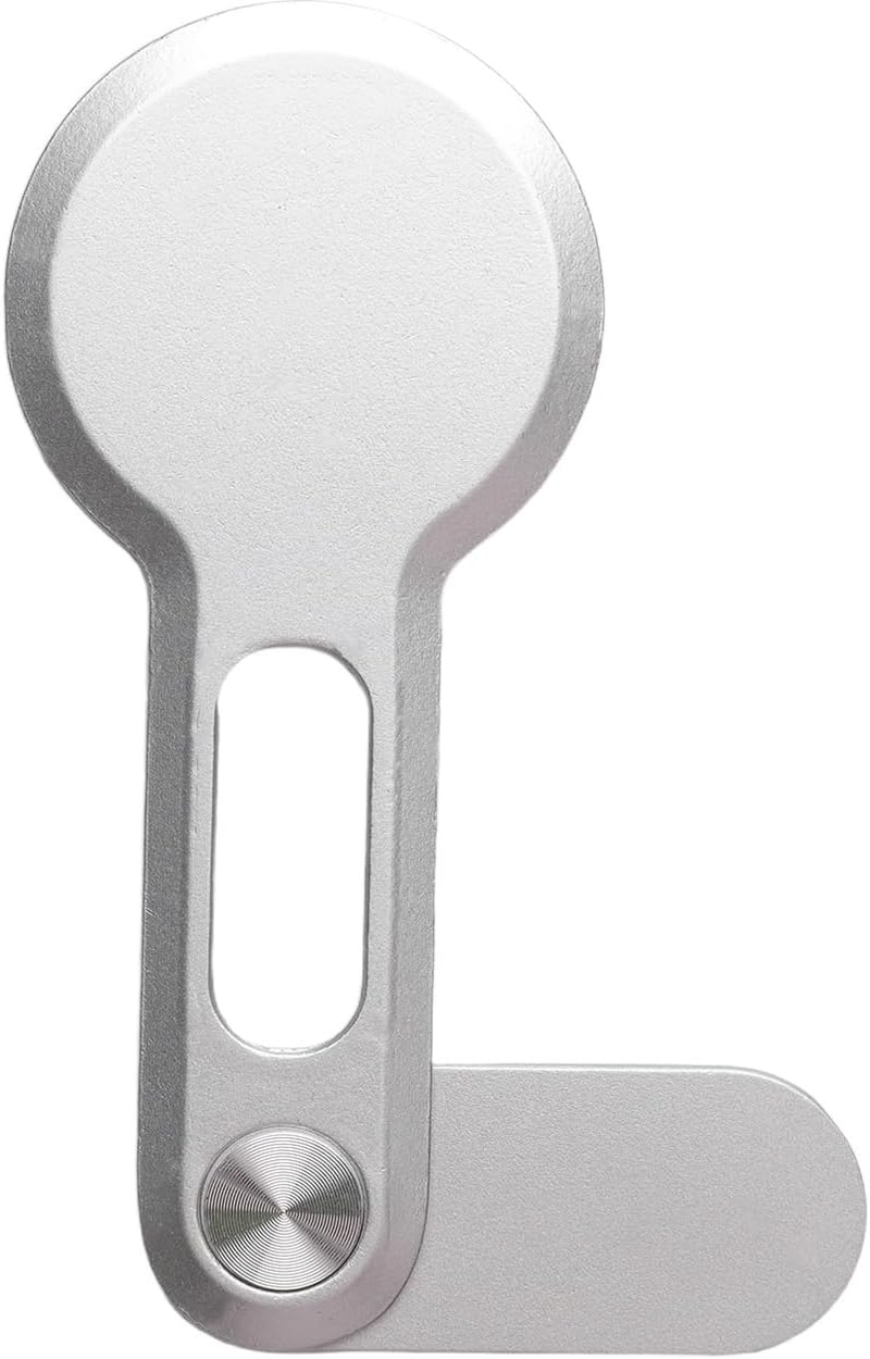 Magnetic Phone Holder for Laptop &ndash; Adjustable Side Mount Compatible with Iphone 16/14/13/12 Magsafe Series, Slim Foldable Monitor Expansion Bracket, Silver image number 5