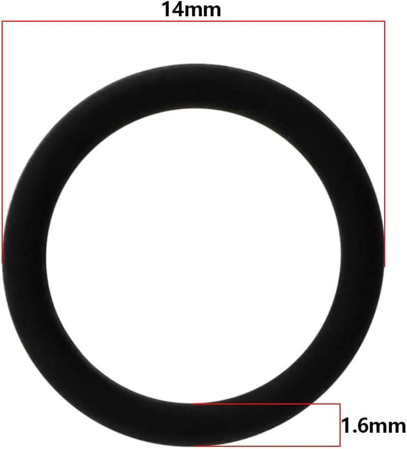 LT Easiyl 10Pcs Car Radiator Seal Ring Gearbox Oil Cooler Line Pipe Seal Ring Fluoror Rubber Seal O Ring 17211742636 Compatible with BMW E31 E36 E38 image number 2