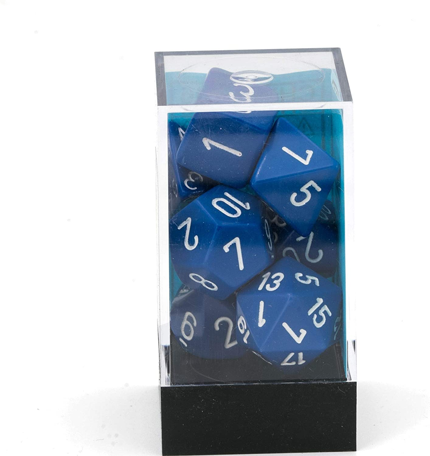 Chessex CHX25406 Dice, Blue/White image number 2