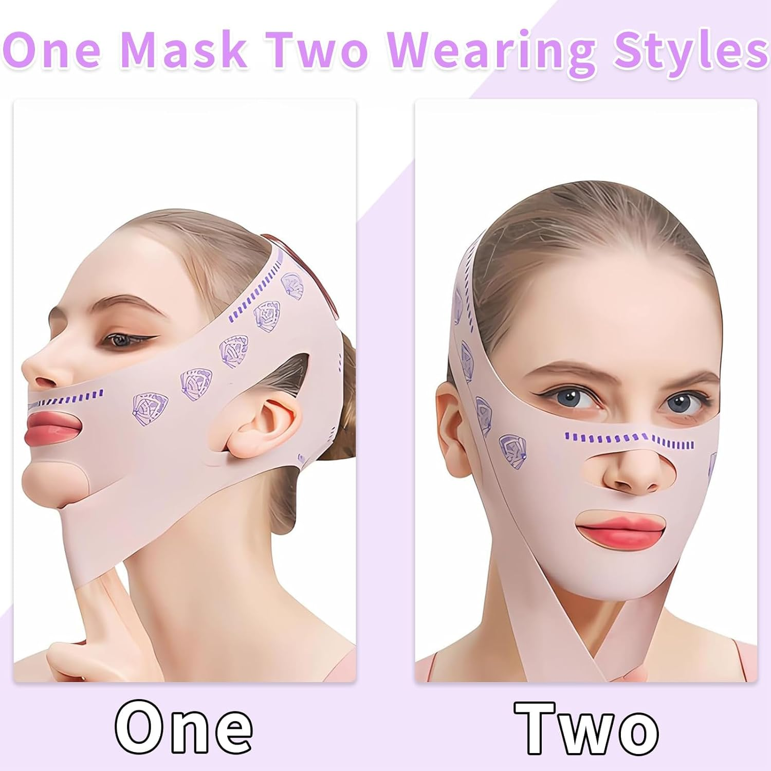 Face Bands,V Line Lifting Mask,Face Contouring Sleeping Anti-Wrinkle Band image number 5