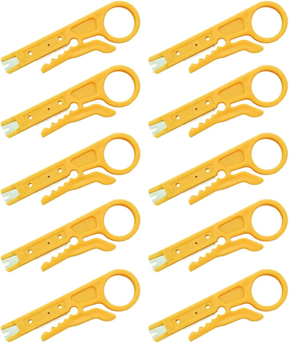 10 X Mini Wire Stripper Plastic Strip Data Cable Wire Punch down Cutter Stripper Manual Pliers image number 1