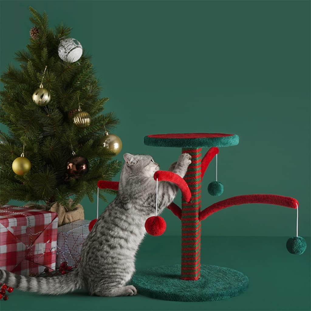Creative Cat Tree, Comfortable Cat Furniture Plush Platform, Cat Tower with Scratching Posts for Play image number 2