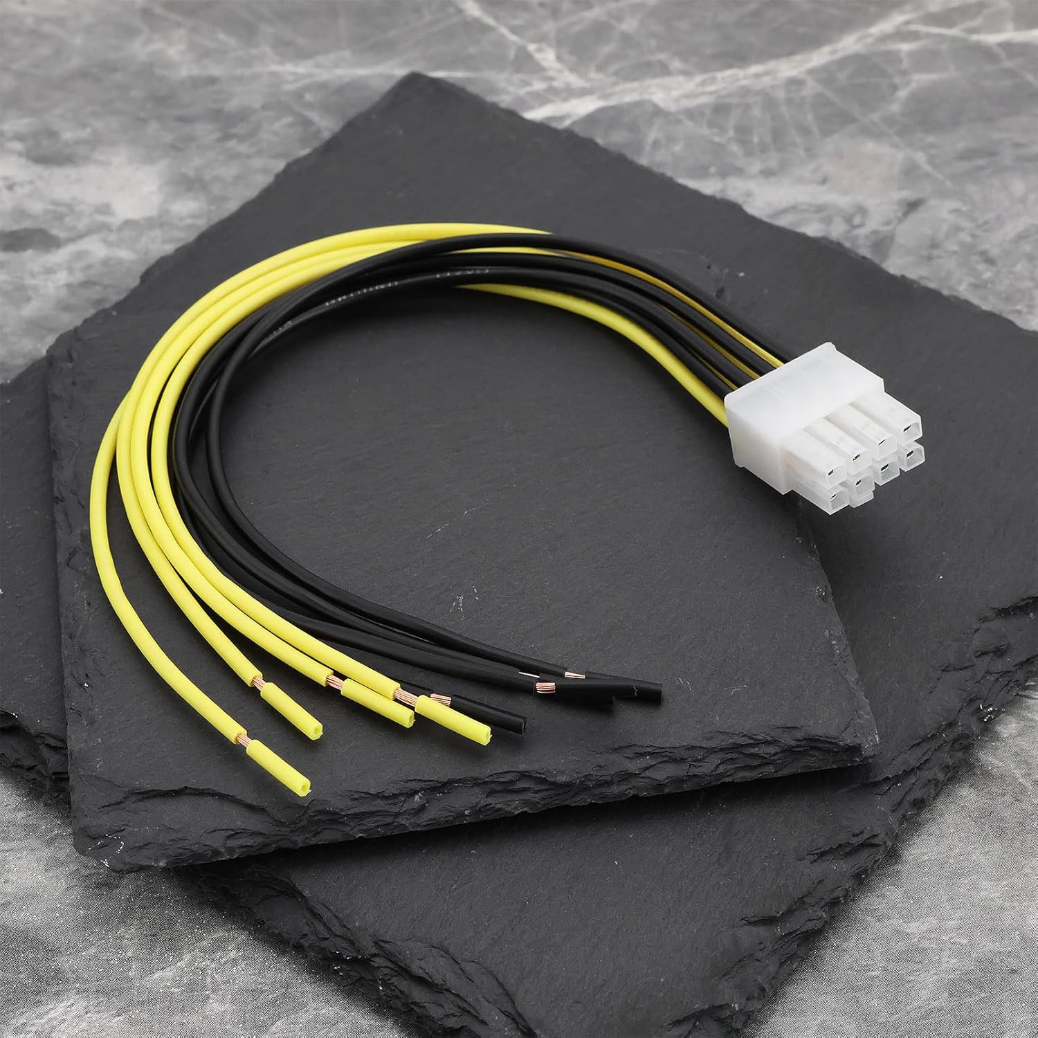 Car 8-Pin Speaker Wire Harness High Level Input Plug Compatible with Alpine Amplifier MRV V12 V-Power Flex (20Cm) image number 2