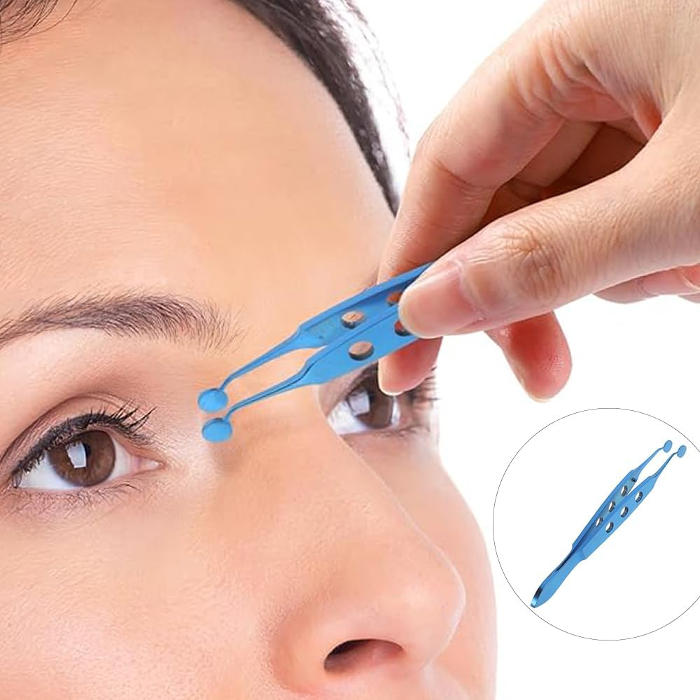 Metal Meibomian Gland Massage Tool, Eyelid Expressor Tweezer image number 6