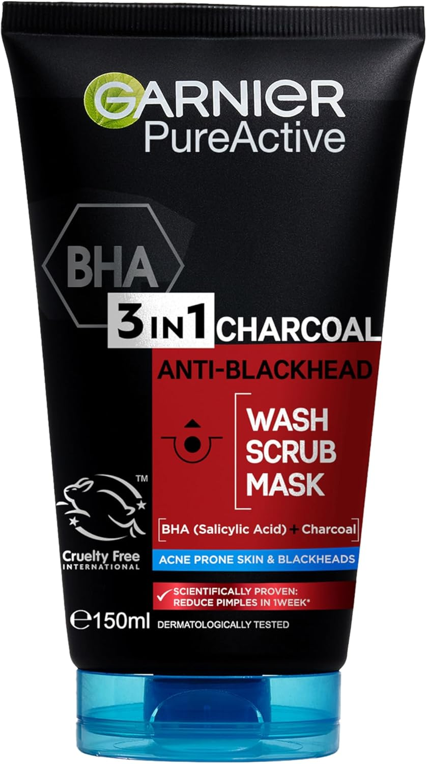 Garnier Pure Active Intensive Charcoal 3-In-1 Wash 150Ml image number 5