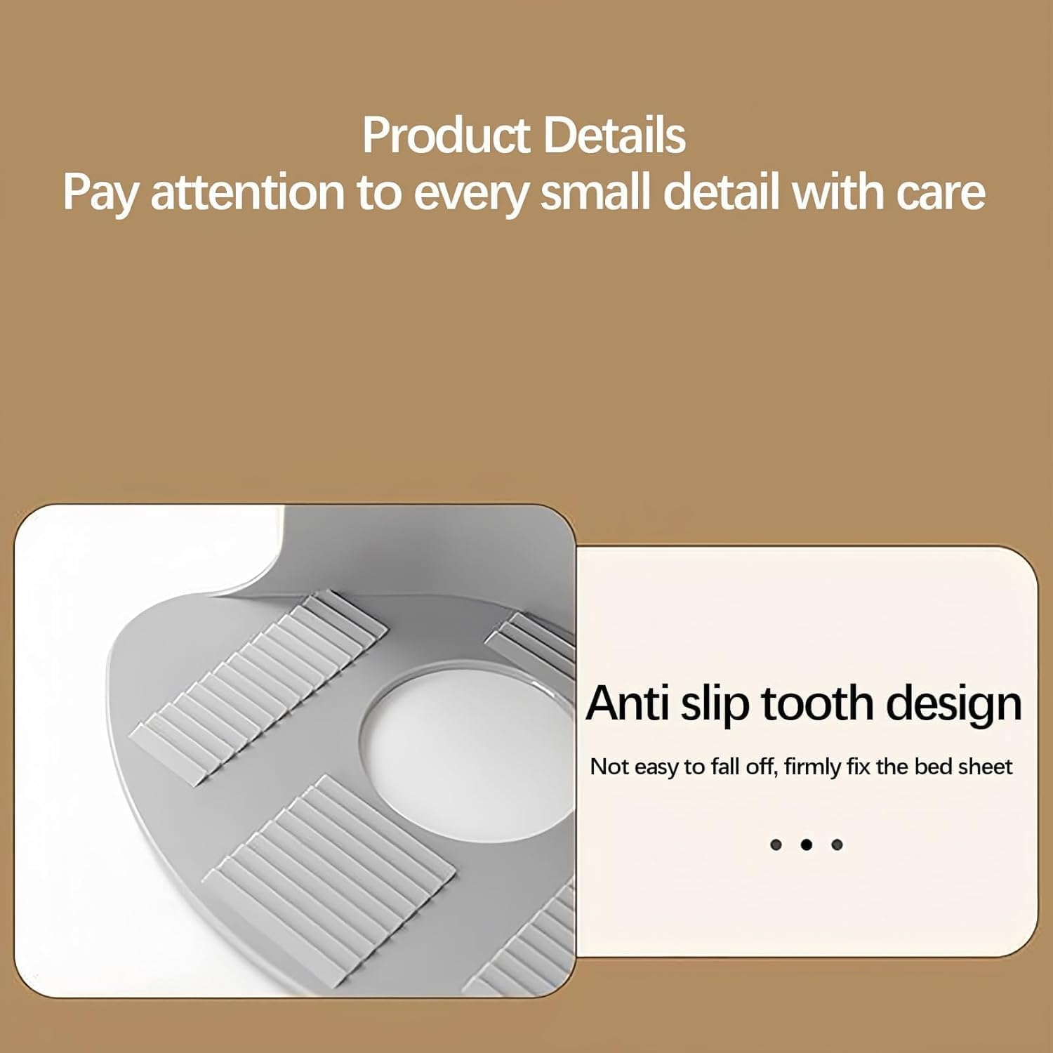 4Pcs Lock Sheet Holders Set, Bed Sheet Holderfitted Sheet Straps/Holders Keep Sheets Firm & Tight,Bed Sheet Holder，Anti Slip Design Is Not Easy to Fall Off，Easy Installation (Grey-4Pcs) image number 3