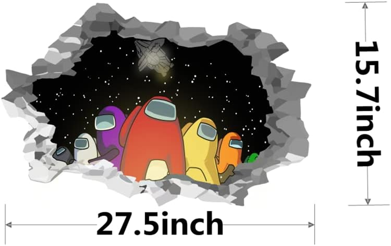 Among Us Wall Stickers for Bedroom Wall Decals,Wall Decor for Kids,Computer Desk Wall Waterproof Hot Game Stickers for Laptop,Water Bottles image number 5