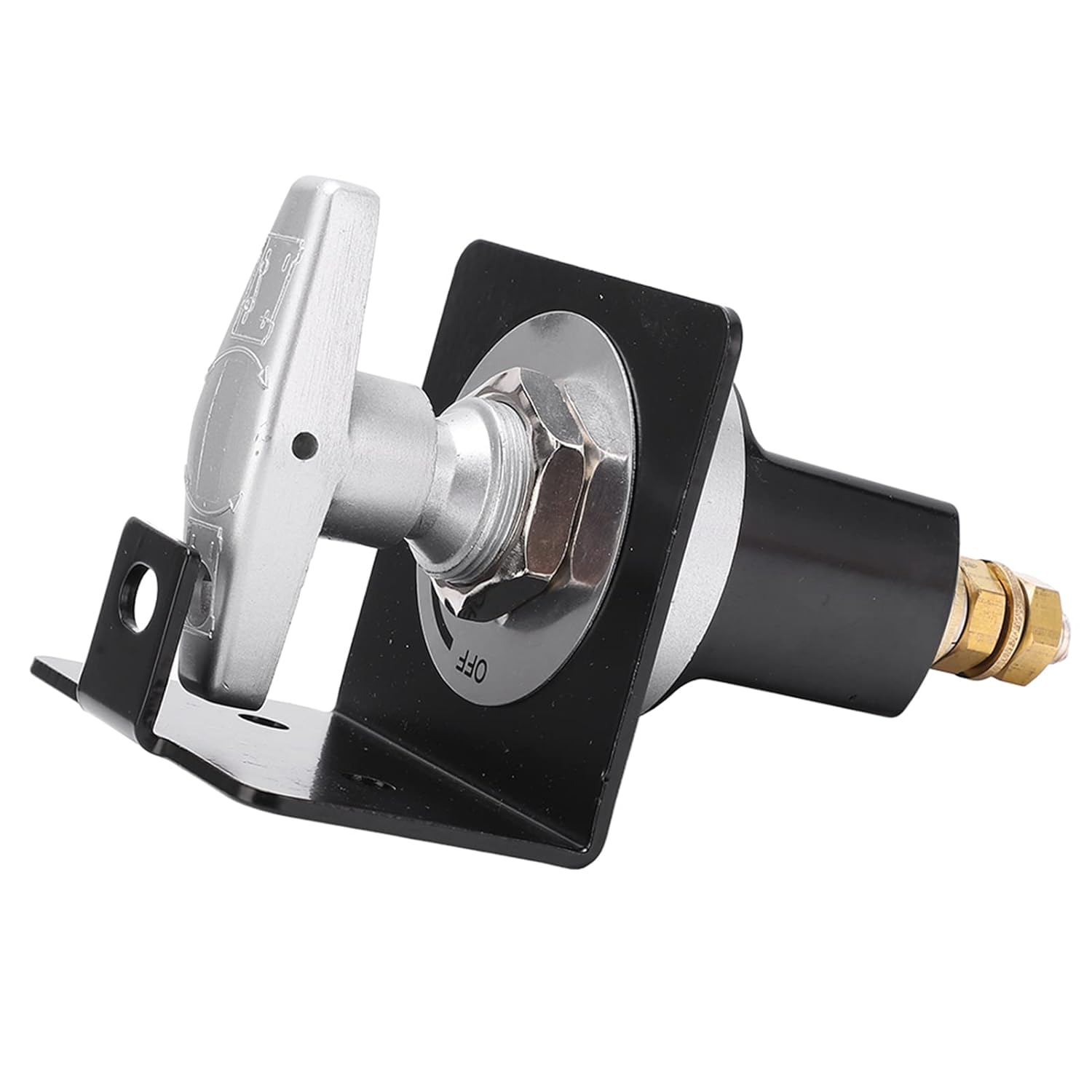 Battery Switch Disconnect Isolator Battery Power Cutoff Master Switch with Lockout Plate 12V 500A for Marine, Boat, Car, Auto, RV, Vehicle, On/Off, Waterproof image number 2