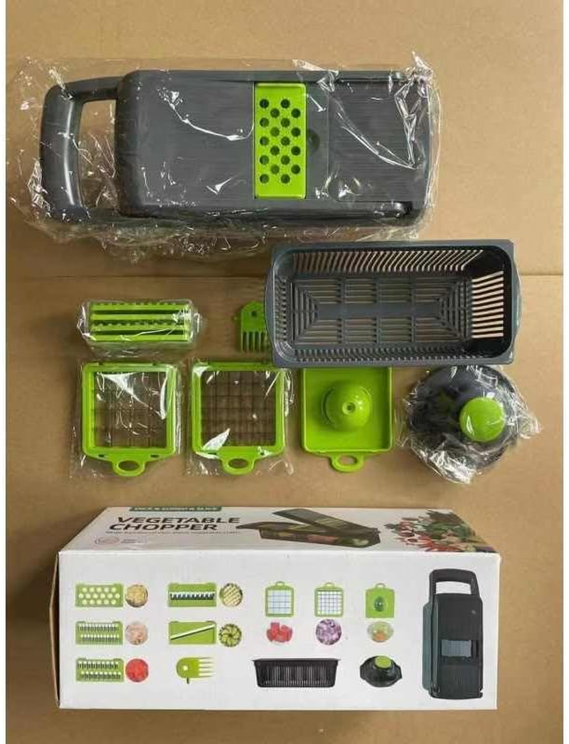 Happy Daze Living 15-In-1 Vegetable Chopper and Slicer, Kitchen Food Dicer with Container, Spiralizer for Tomato and Fruit Premium Vegetable Chopper and Food Processor - Versatile Mandoline Slicer. image number 4