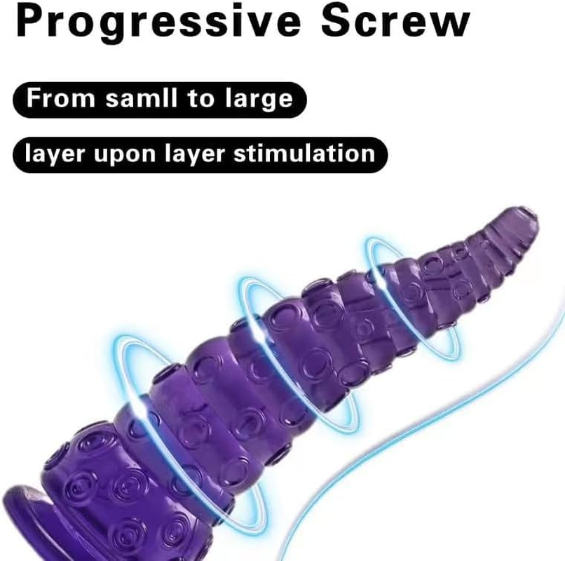 Tentacle Dildo Huge Anal Dildo with Strong Suction Cup for Hands-Free Play, Realistic Octopus Dildo for Vaginal G-Spot & Anal Sex Monster Dragon Dildo Adult Sex Toys for for Women