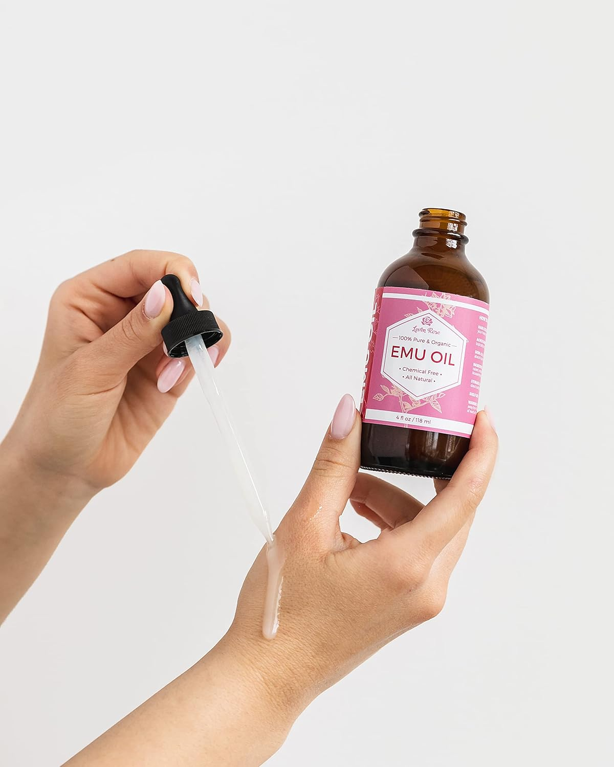 Emu Oil by Leven Rose 100% Pure Natural Hair Strengthener Scar Minimizer anti Aging Skin Moisturizer 4 Oz image number 4