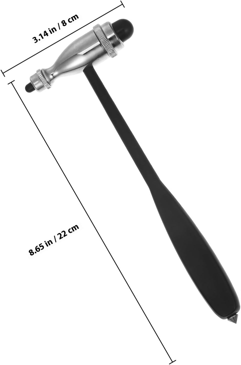 COHEALI Multi-Use Neurological Percussion Hammer with Long Handle for Precise Diagnostic Testing Stainless Steel Medical Hammer for Reflex and Muscle Response Assessment image number 5