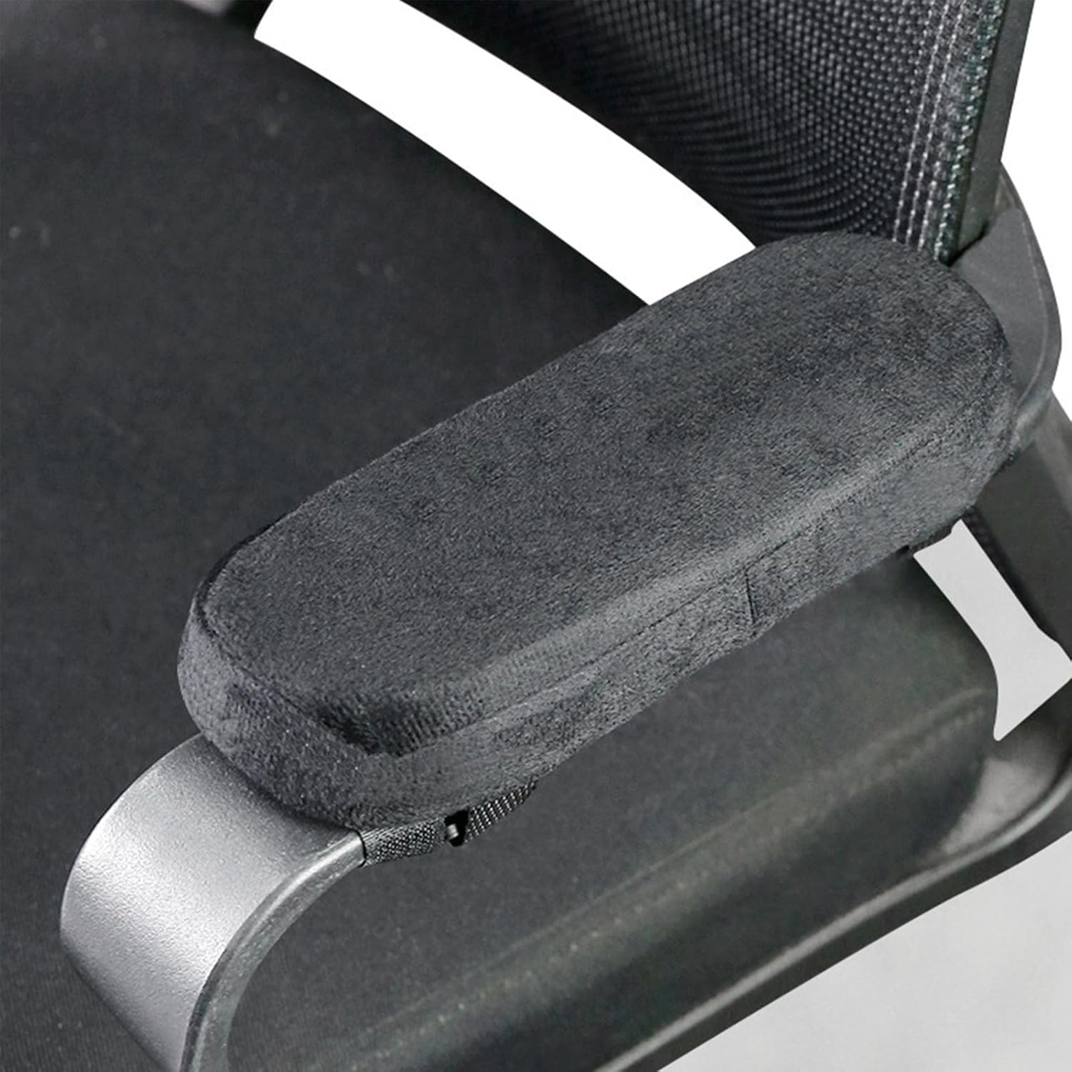 XUTONG 2Pcs Chair Foam Armrest Pads,Comfort Office Chair Arm Rest Gaming Desk Chair for Computer,Car Seat (Black) image number 3