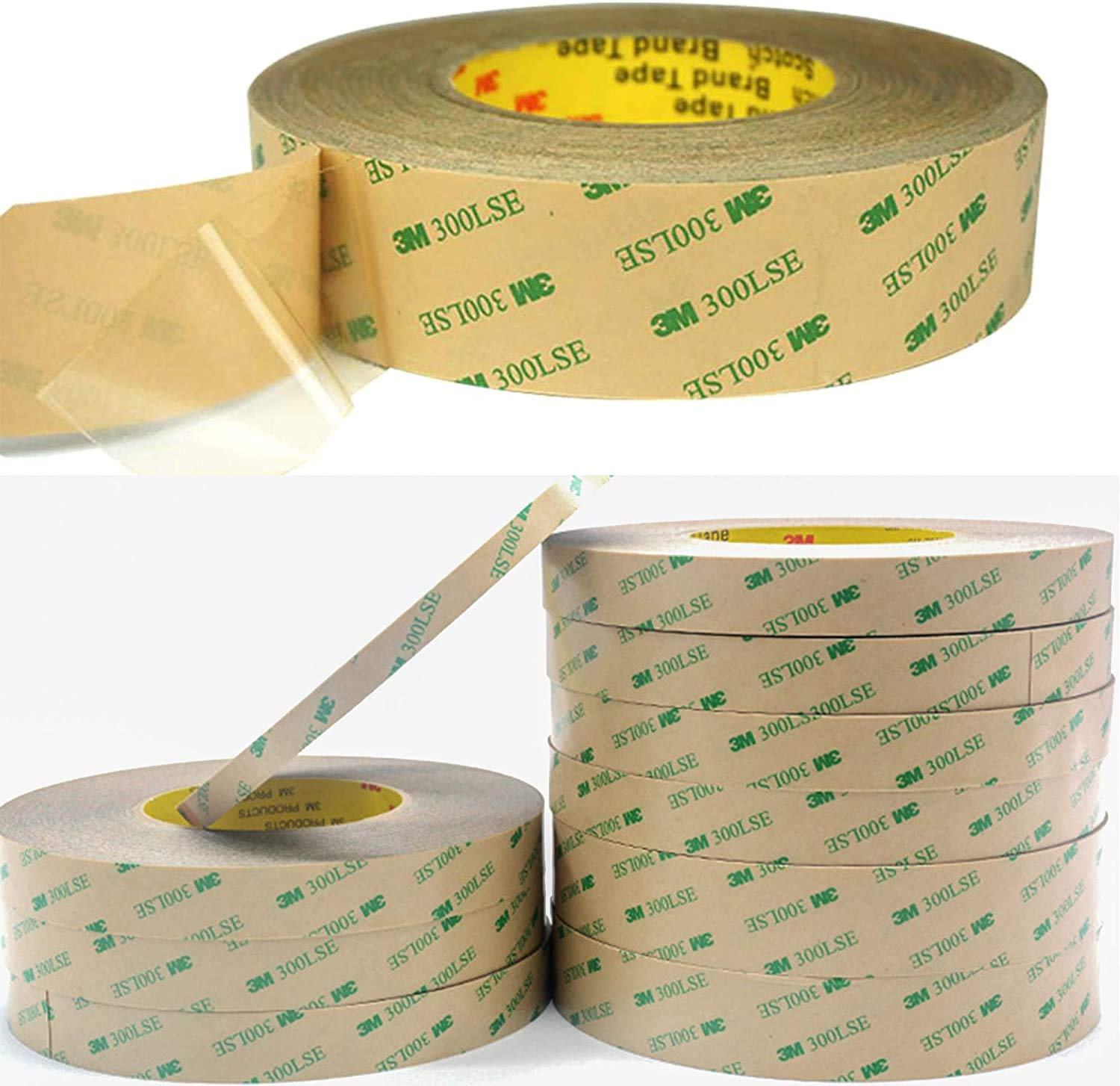 Double Sided Mounting Tape 0.39&rdquo; X 32.8 Ft 300LSE Strong Adhesive Heavy Duty Transparent Foam Transfer Tape for LED Strip Light Office Home Car Deco(9495B) image number 2