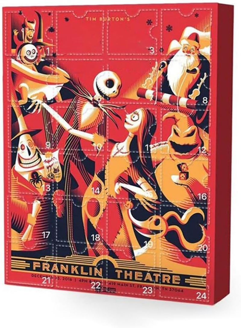 Christmas Advent Calendar 2024, 24 Day Countdown Calendar before Christmas, Contains 24 Collectible Surprises Horror Figures Dolls, Great Xmas Stocking Stuffers Gifts for Kids Christmas Party Favor image number 1