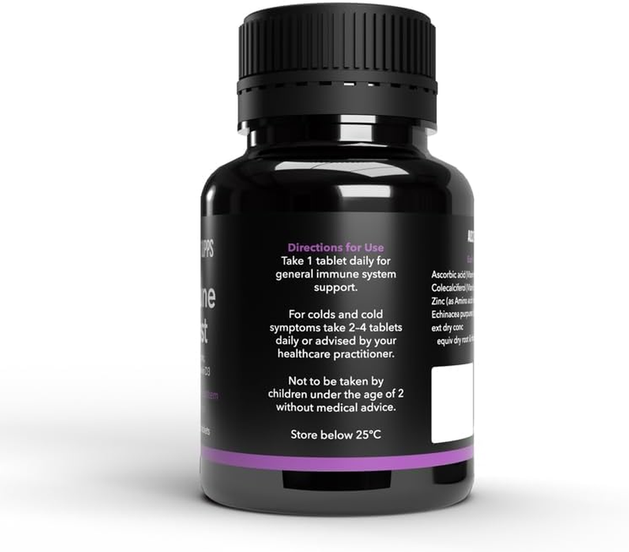 Immune Boost &ndash; Supports Immune Health with Vitamin C, Zinc, Vitamin D and Echinacea (60 Tablets) image number 3