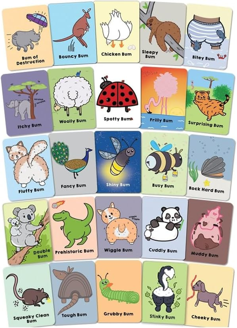 Go Bum Animals Edition | Ages 4 and Up! | Go Bum Animals Is the Cheeky Version of Go Fish Where You Match Animal Bums | 2-7 Players | 10 Mins image number 4