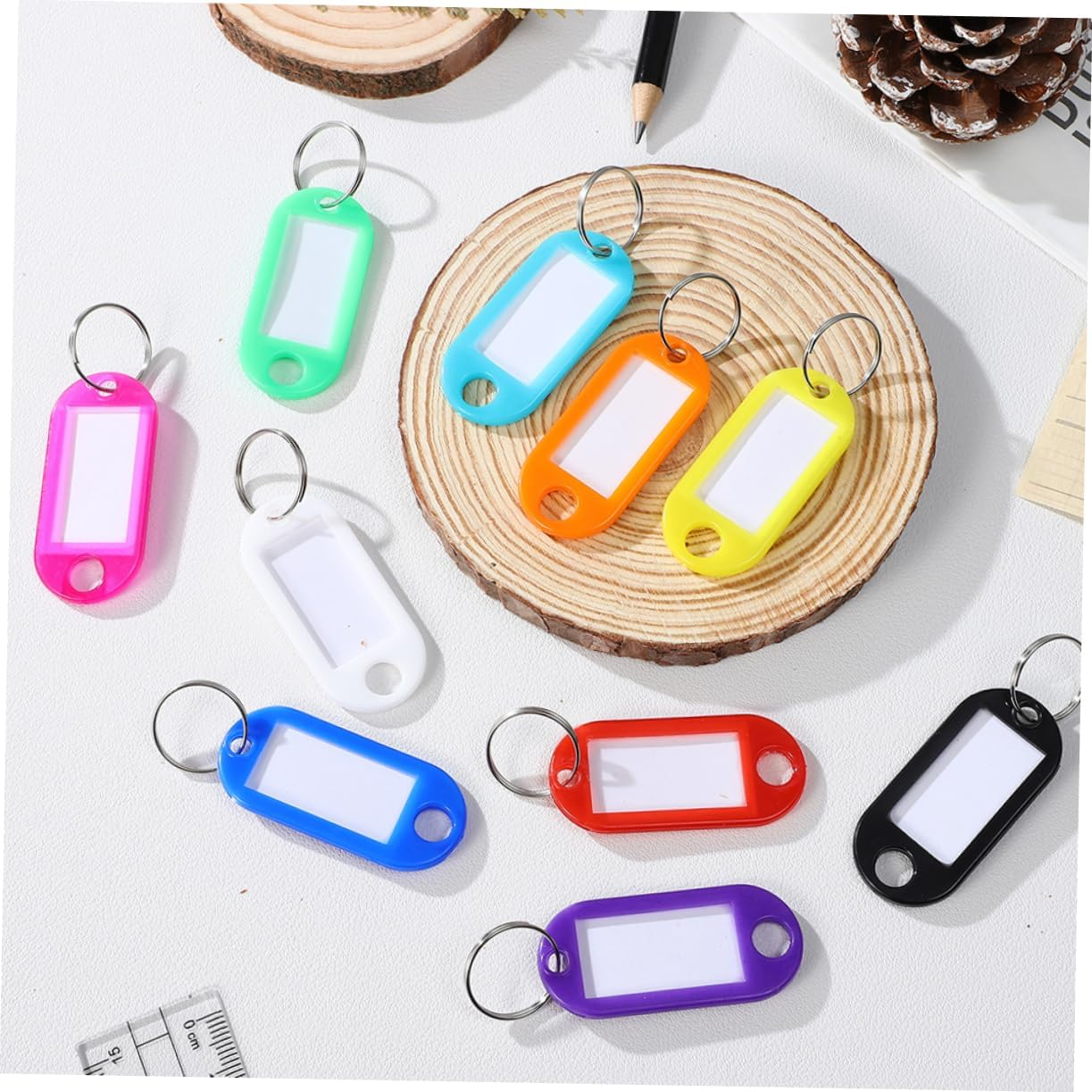 CONGARTENO 200Pcs Cruise Luggage Tags Key Identifiers Compact Key Labels for Home Office Hotel image number 6
