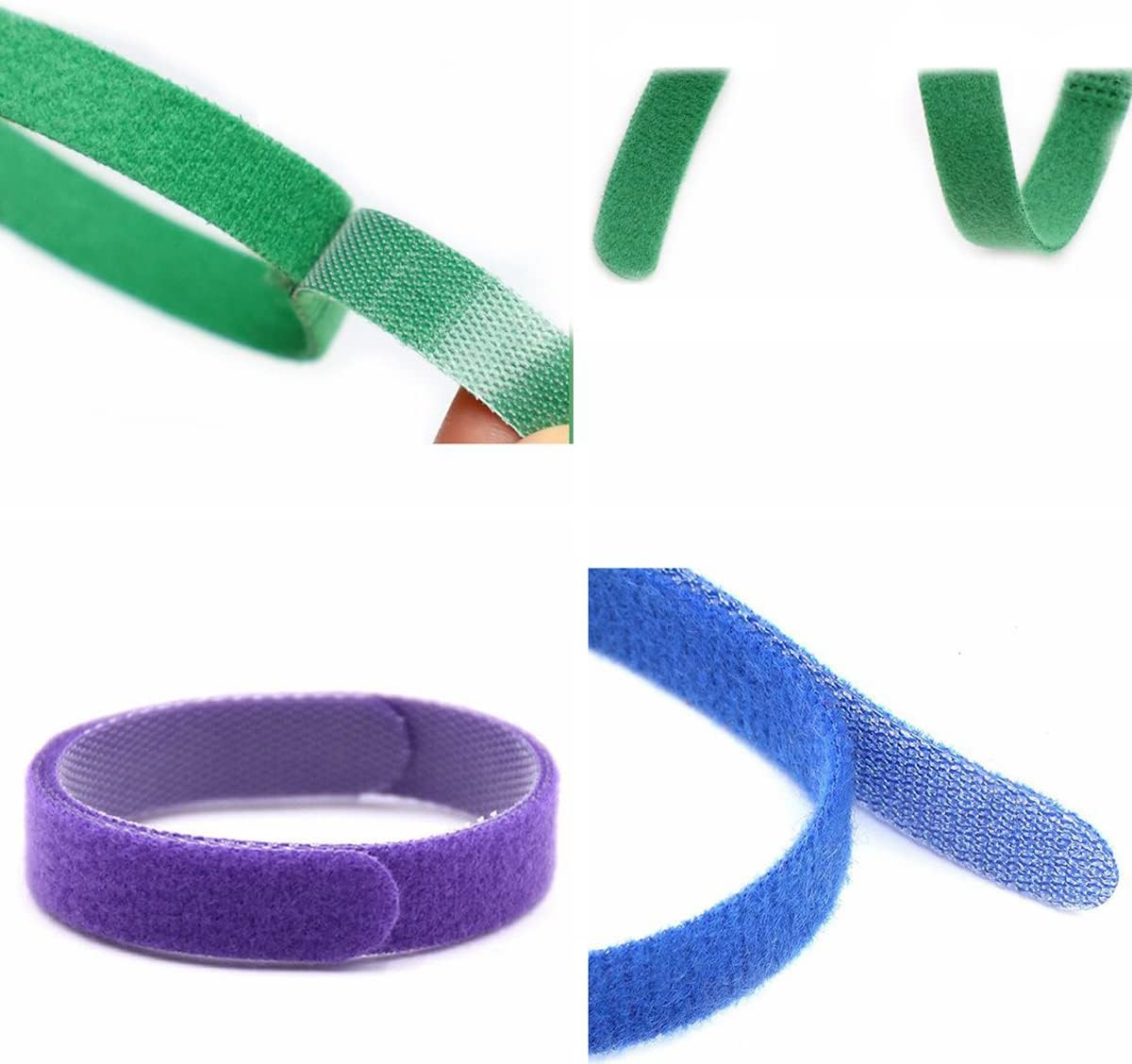 15 Colors Puppy ID Collars Whelping Newborn Soft Fabric Adjustable Identification Double-Sided Collar Reusable for Pet Dog Band Cat 10 Inches image number 1