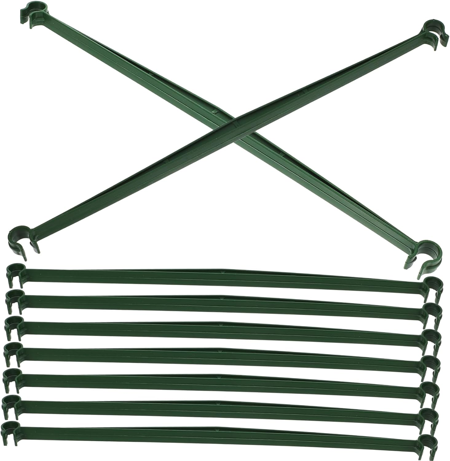 BCOATH 36Pcs Stake Arms Cages for Gardening Deformable Plant Supports Plastic Connector Rod Plant Stake Rod for Trellis Climbing Rack for Garden image number 1