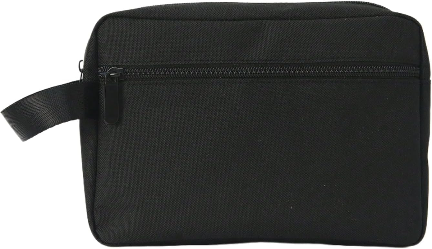 Men'S Toiletry, Etercycle Travel Toiletry, Portable Cosmetic, Shaving for Travel with Handle, Large Storage Space (Black, One Size) image number 4