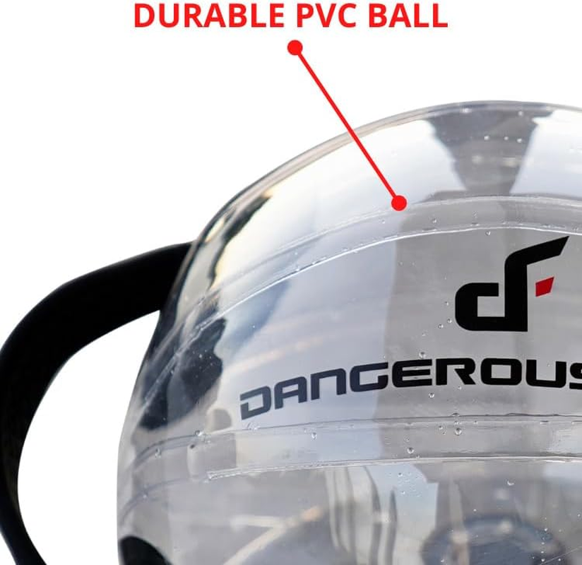 Aqua Ball - Water Weight Medicine Ball for Kettlebell & Barbell Exercises - Strength Training Workout to Improve Core Stability & Balance + Fitness image number 4