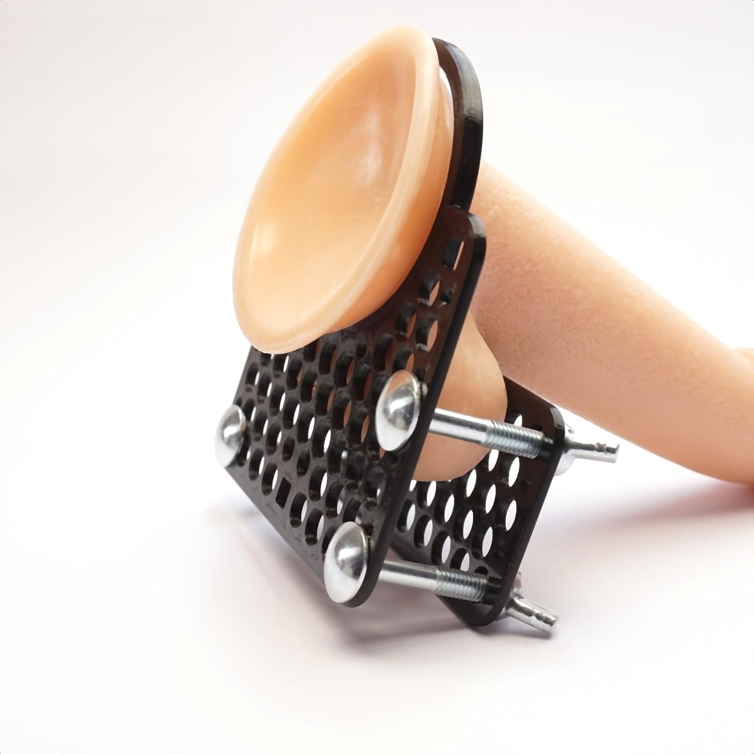 Testicle Crusher CBT BDSM, Clamping Plates Crusher Set Erection Cage Testicle Scrotum Harness, German European Design by Nova Lux image number 3