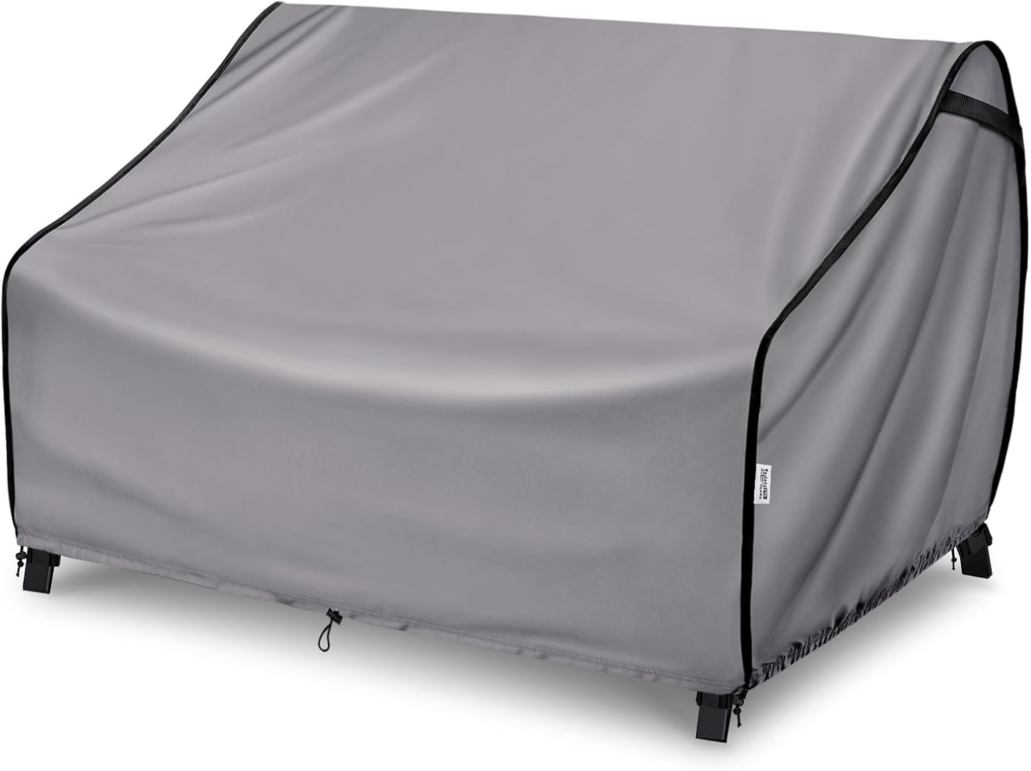 Outdoor Furniture Covers for Sofa Waterproof, Fits up to 54W X 38D X 29H Inches, Patio Loveseat Cover Tear Resistant, Grey image number 5