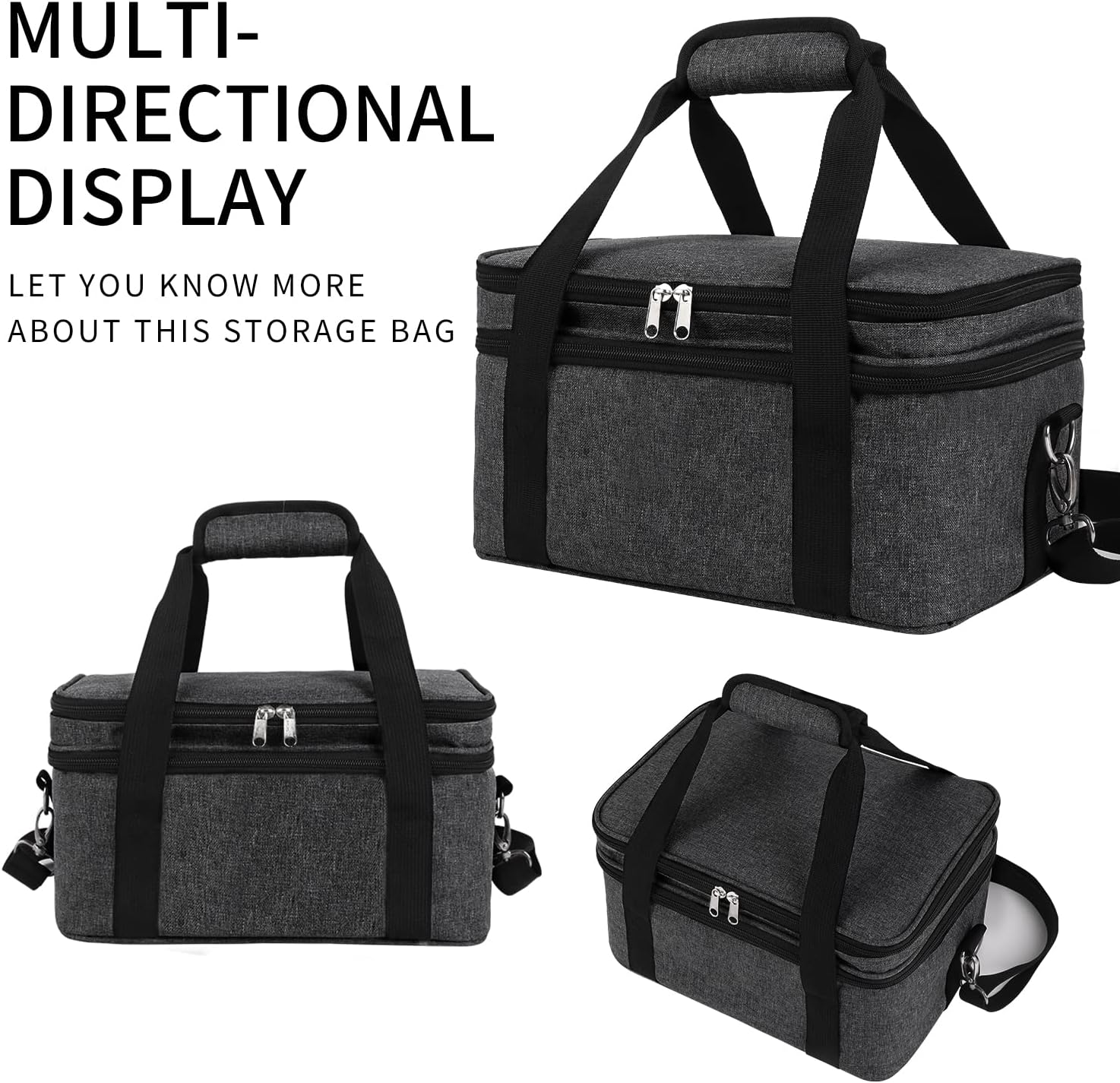 ALTLLEN Acrylic Paint Storage Case, Black, Unisex, Plastic and Leather, Ideal for Artists On-The-Go image number 5