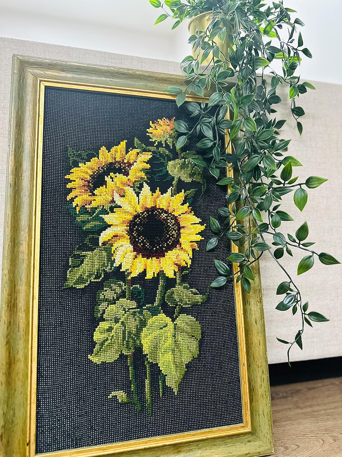 Sunflowers Counted Cross Stitch Kit-9.75X19.75 10 Count image number 2