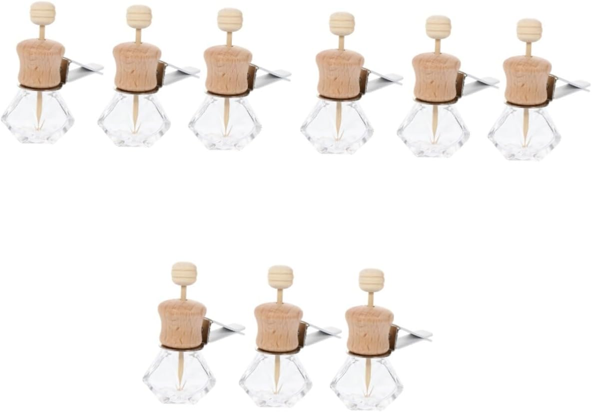STOBAZA 9Pcs Car Bottles Essential Oil Diffusers for Aromatherapy Vent Decoration and Car Freshening Compact and Lightweight Design for Easy Installation image number 2