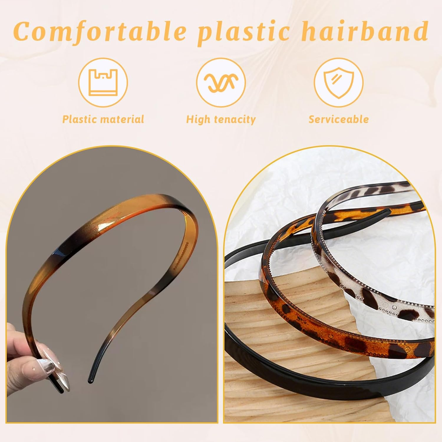 Xanthelle Headbands for Women, 6 Pieces Elegant Hairband for Back of Head, Women'S Hair Hoop, Sunglasses Headband image number 3