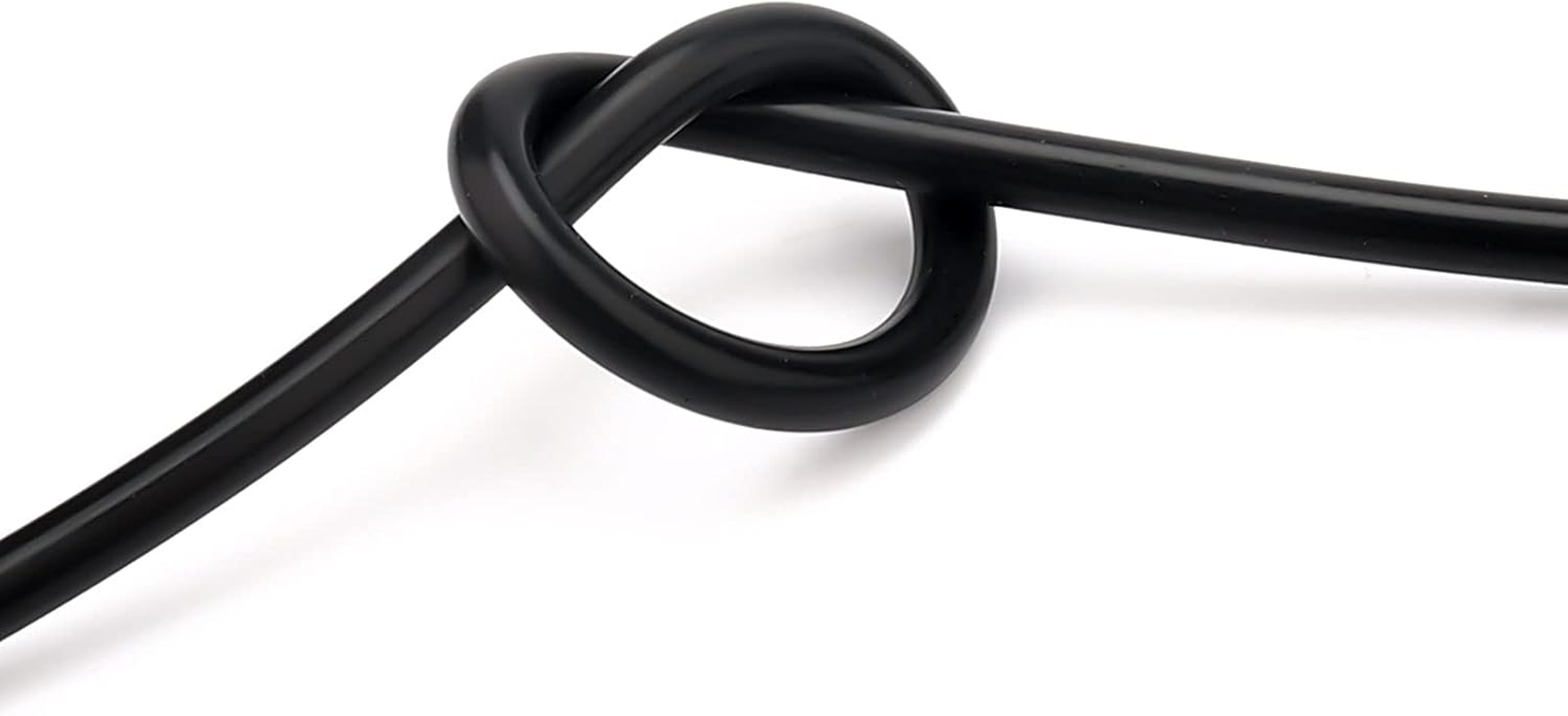 AIEX 1/8Inch Inner Diameter 10Ft High Temperature Silicone Vacuum Tubing Hose, High Performance Automotive Replacement Vacuum Hose Line for Vehicle Radiator Use (Black, 3Mm) image number 1