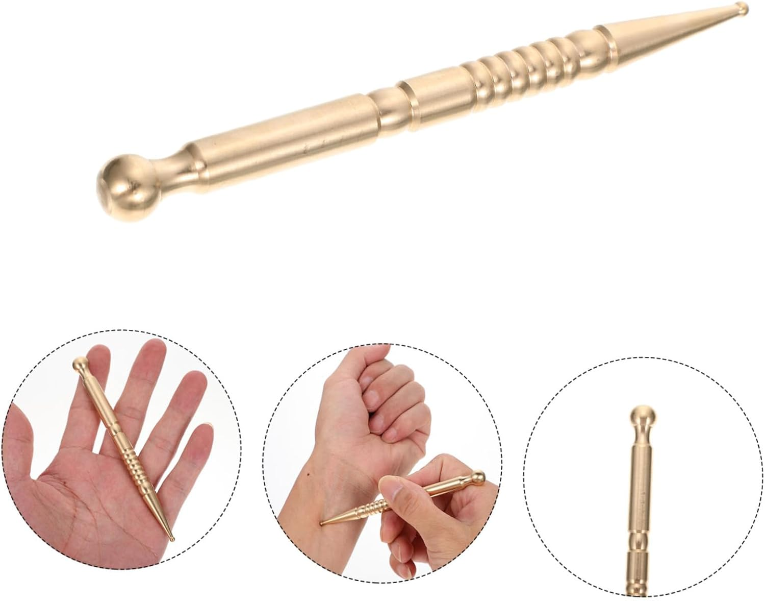 HAMPPLIES Fascia Massage Tool Face Massage Rod Home Massaging Stick Skin Elasticity Enhancer image number 3