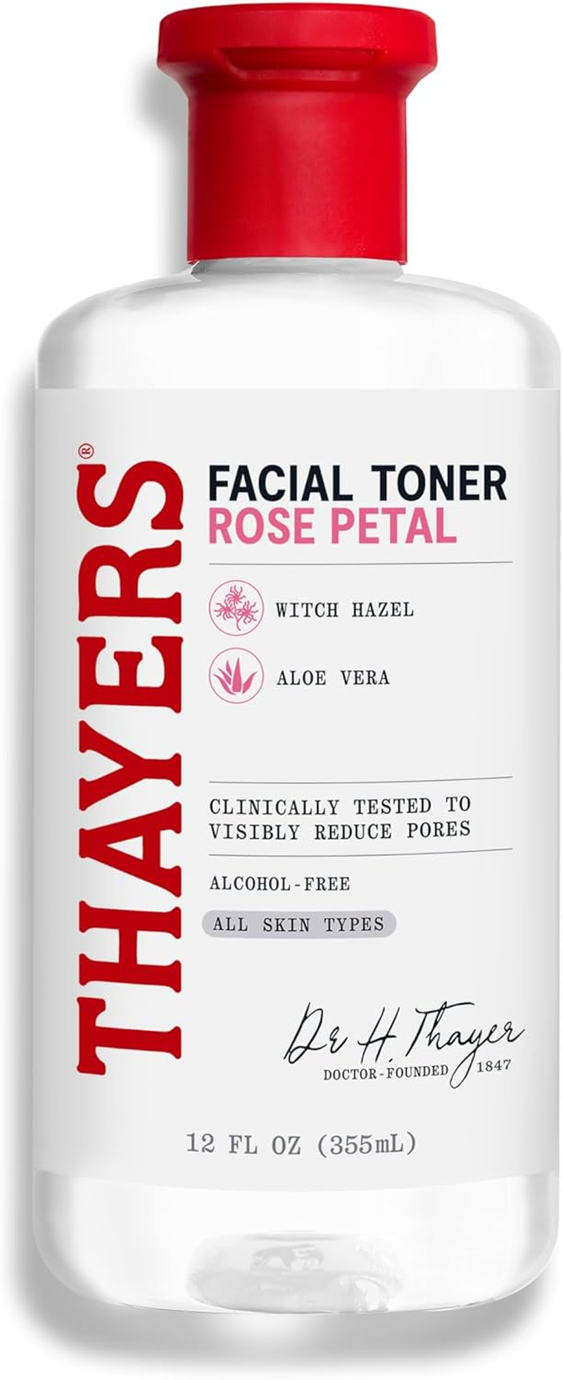 Thayers Alcohol-Free Rose Petal Witch Hazel Toner with Aloe Vera, 12 Fluid Ounce image number 6