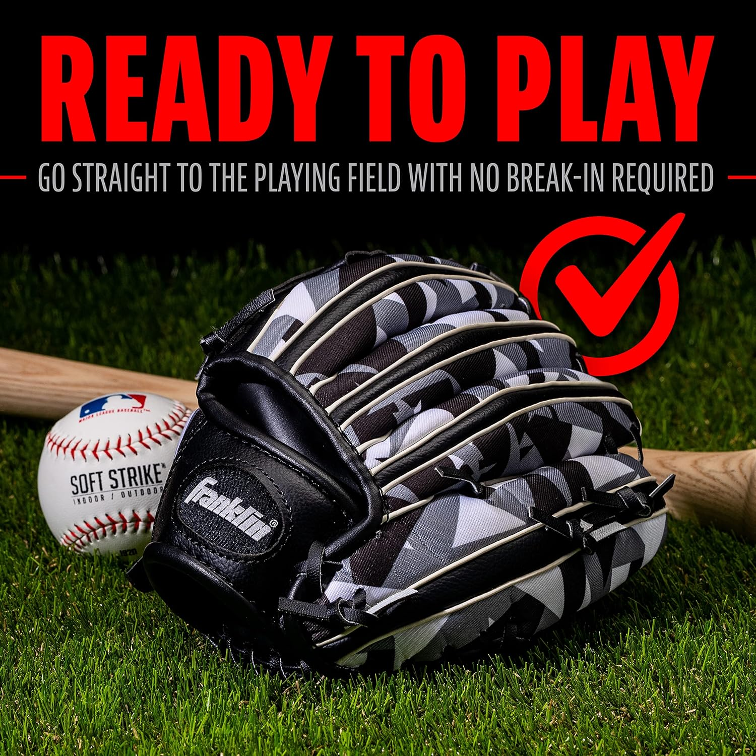 Franklin Sports RTP Digitek Teeball Performance Gloves, 9.5" image number 5