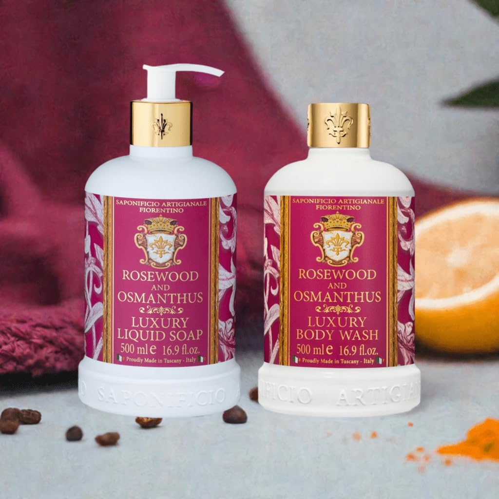 Saponificio Artigianale Fiorentino Rosewood & Osmanthus Body & Hand Wash Set image number 3