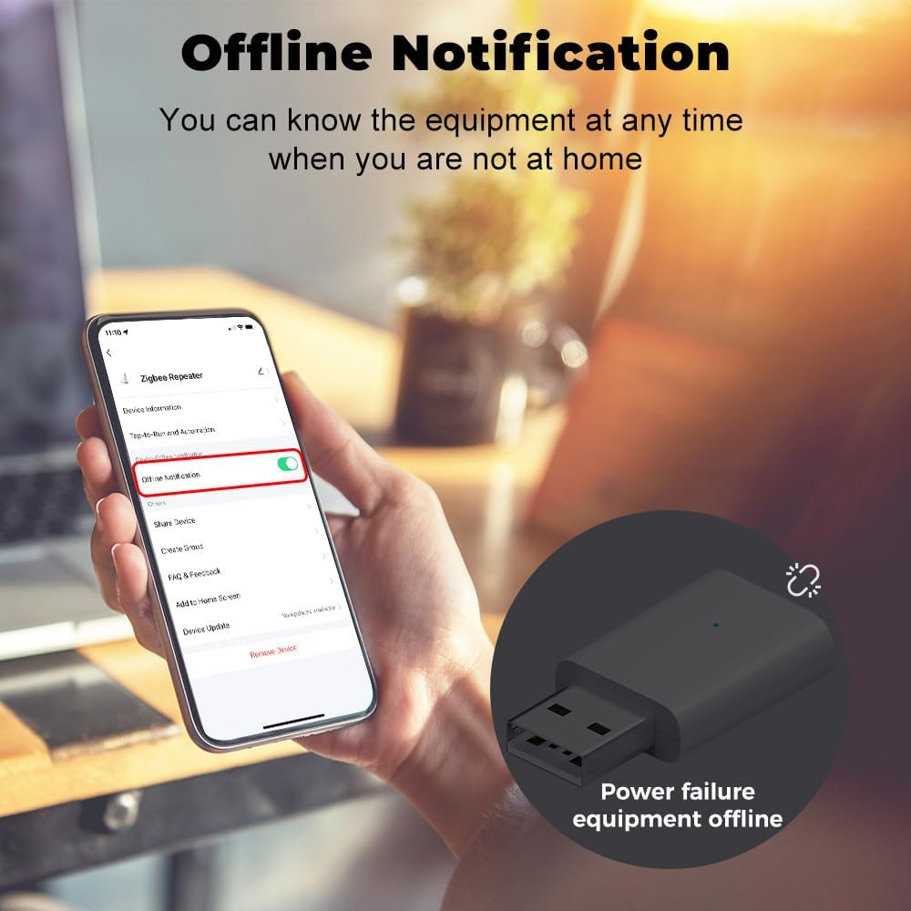 Uantii Tuya Zigbee Signal Repeater Zigbee Signal Extender for Tuya Zigbee Device Expand 20-30M Compatible Tuya Zigbee Gateway via Smart Life App image number 4