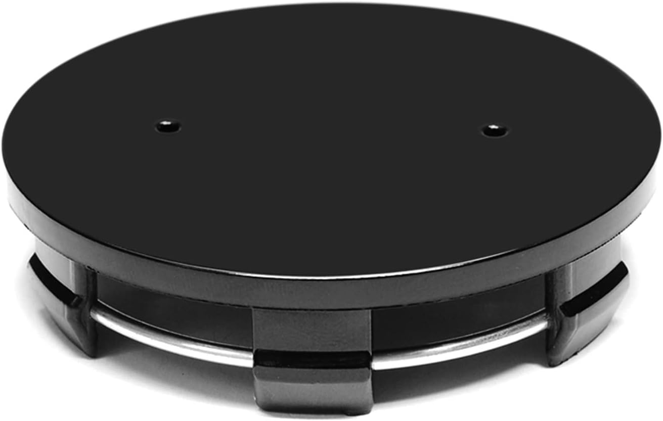 Xwang Store 4Pcs 70MM Black No Logo Car Wheel Wheel Center Cap Cover Truck Wheel Rim Dust Hubcap Car Styling Emblem