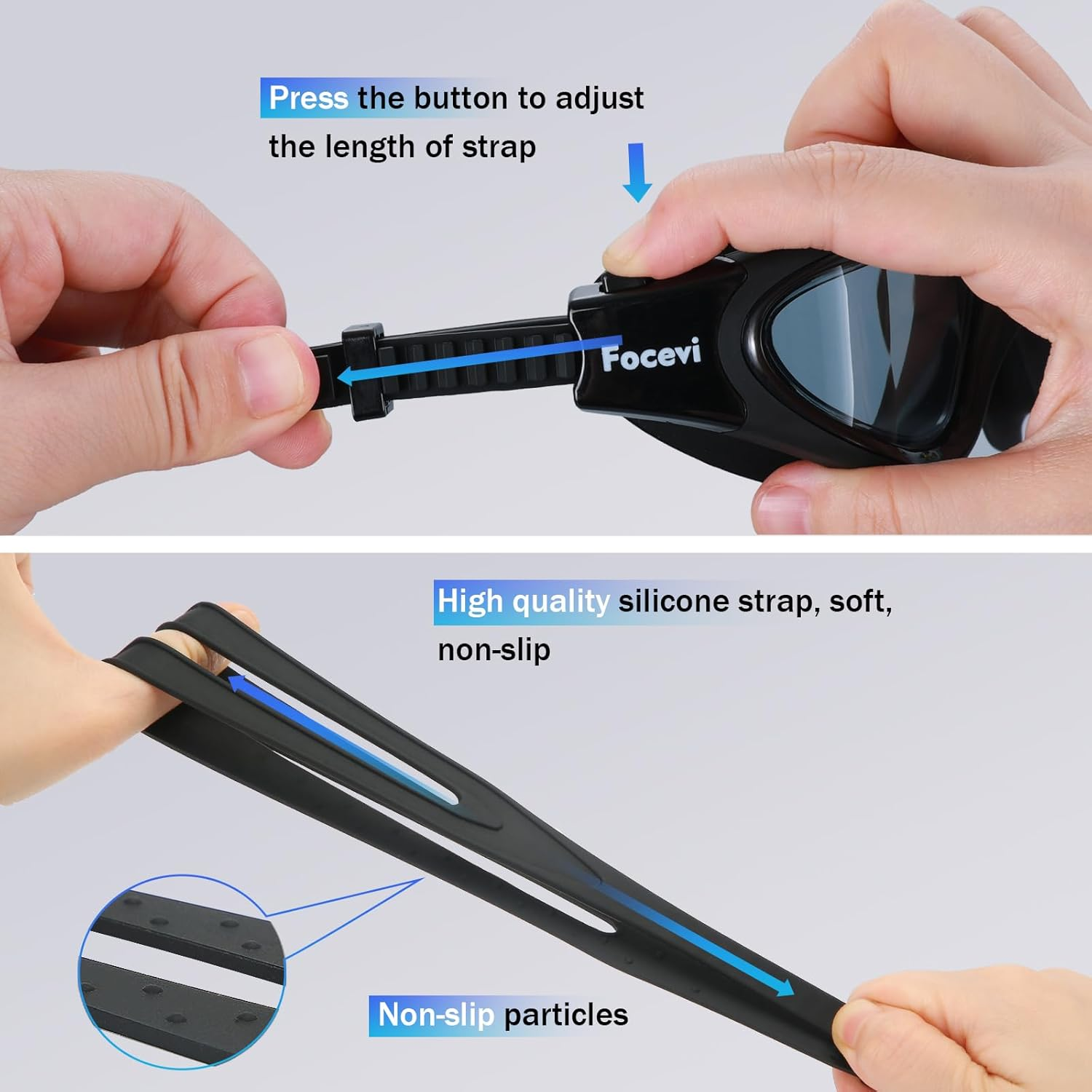 Clear Swimming Goggles for Men/Women,Anti-Fog Anti-Uv Adult Swim Goggles, Boys/Girls/Junior/Youth Swim Goggles, Swimming Glasses image number 6